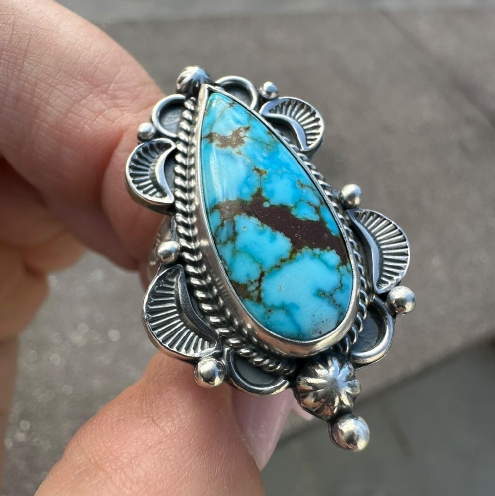 Turquoise Mountain Sterling Silver Custom Ring